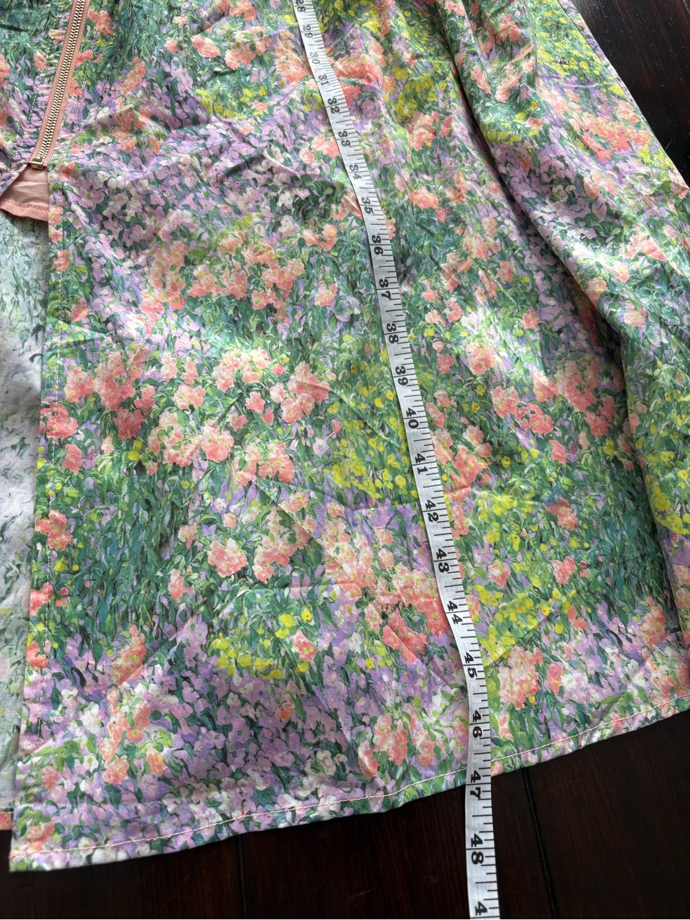 ❤️NEW entro Floral Zip-Front Midi Dress in Green and Orange - Picture 10 of 10